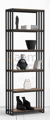 Мебель для персонала Стеллаж средний с верт.орг. METALFRAME 3