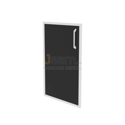 Мебель для персонала Фасад стекло в раме низкий левый O.SR-3(L) black