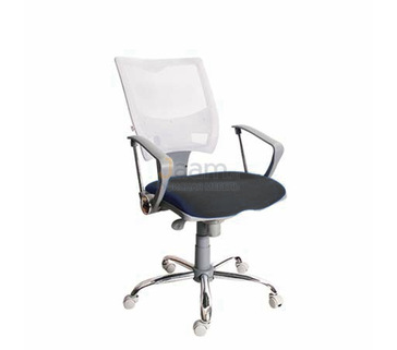 Кресло для персонала Spring grey cfp H silver